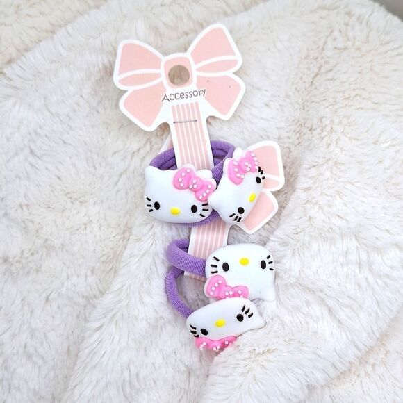 Other - Hello kitty little girl pastel purple hair bands for kids set